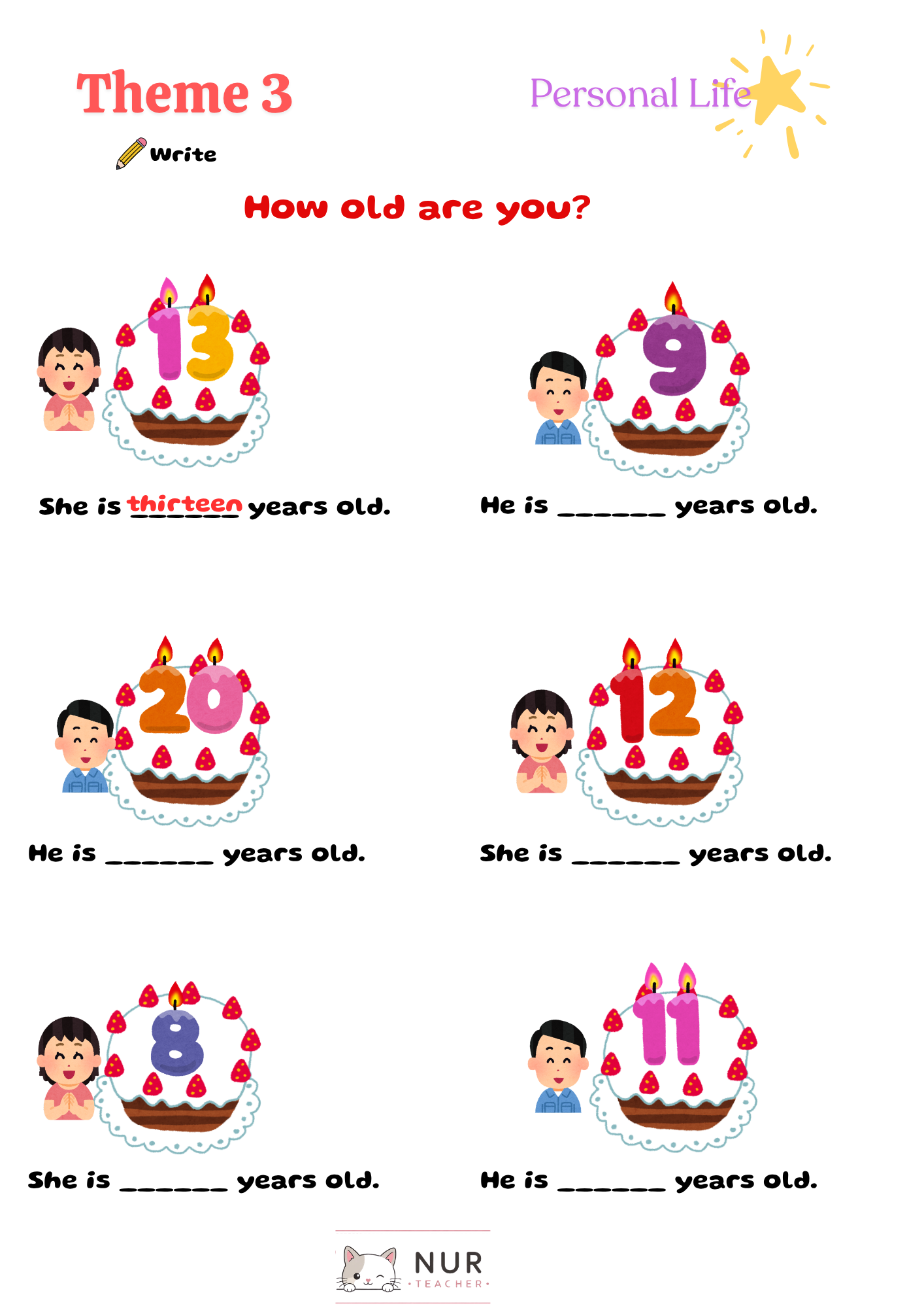 Theme 3 Worksheet Page 23