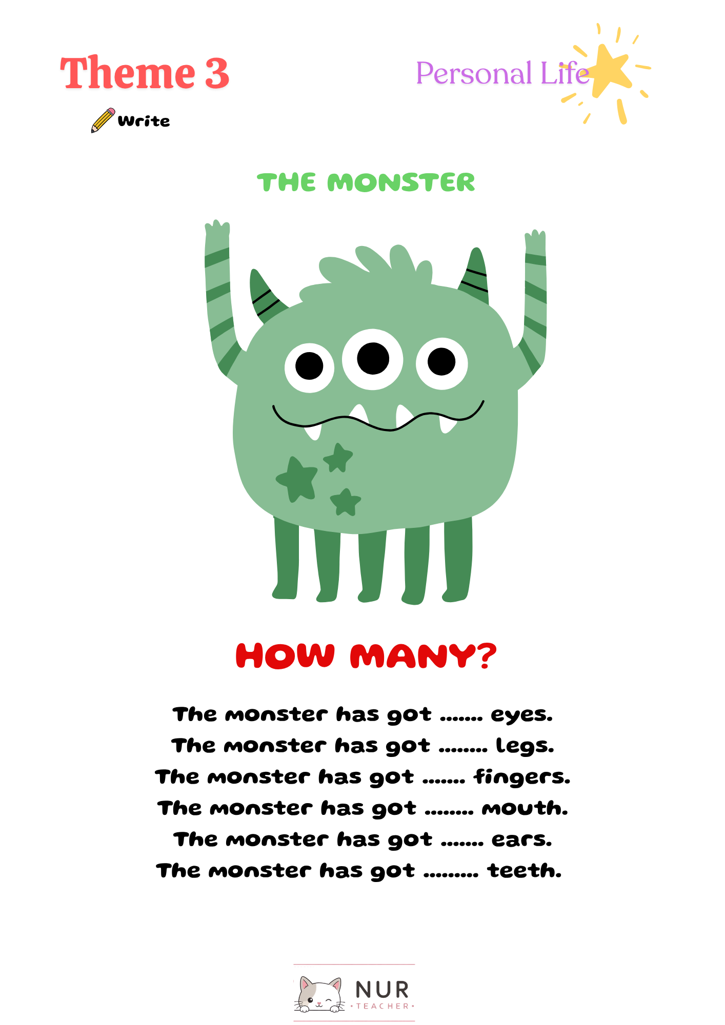 Theme 3 Worksheet Page 24