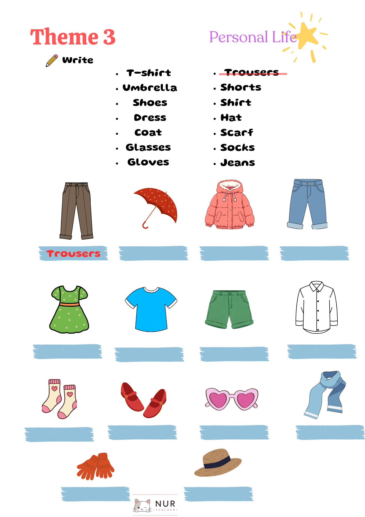 Theme 3 Worksheet Page 25