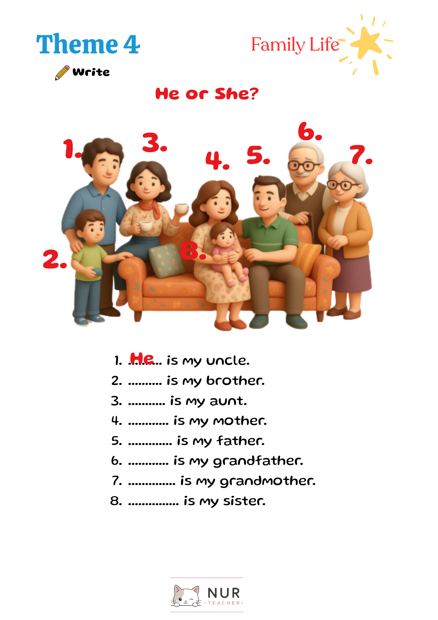 Theme 4 Worksheet Page 34