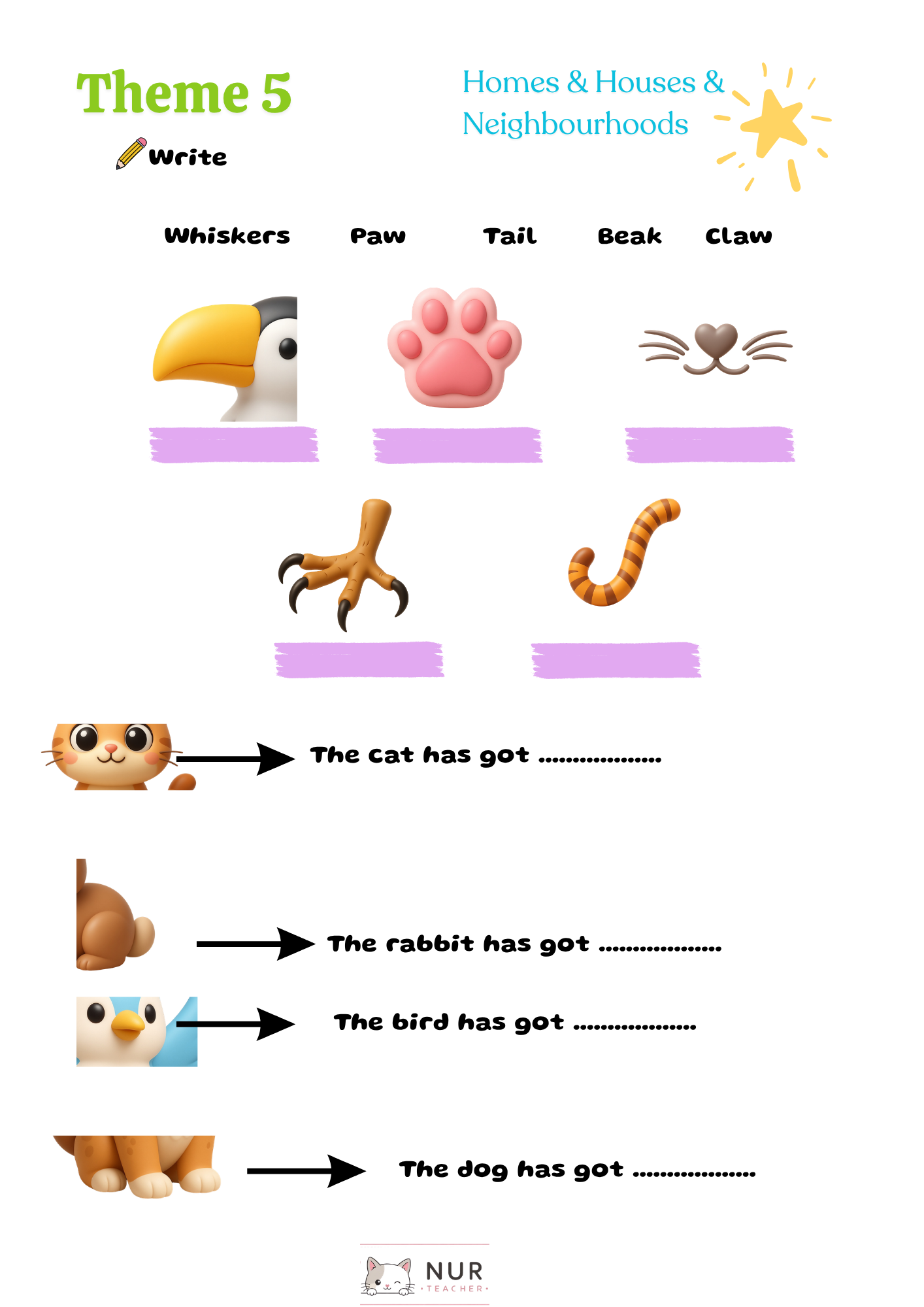 Theme 5 Worksheet Page 44