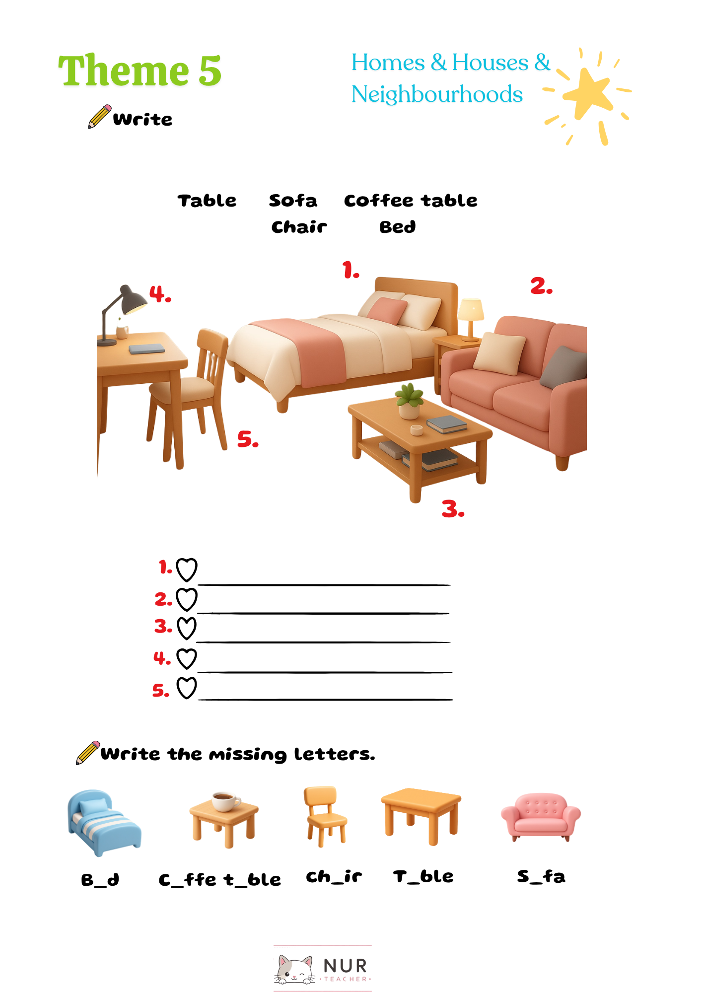 Theme 5 Worksheet Page 45