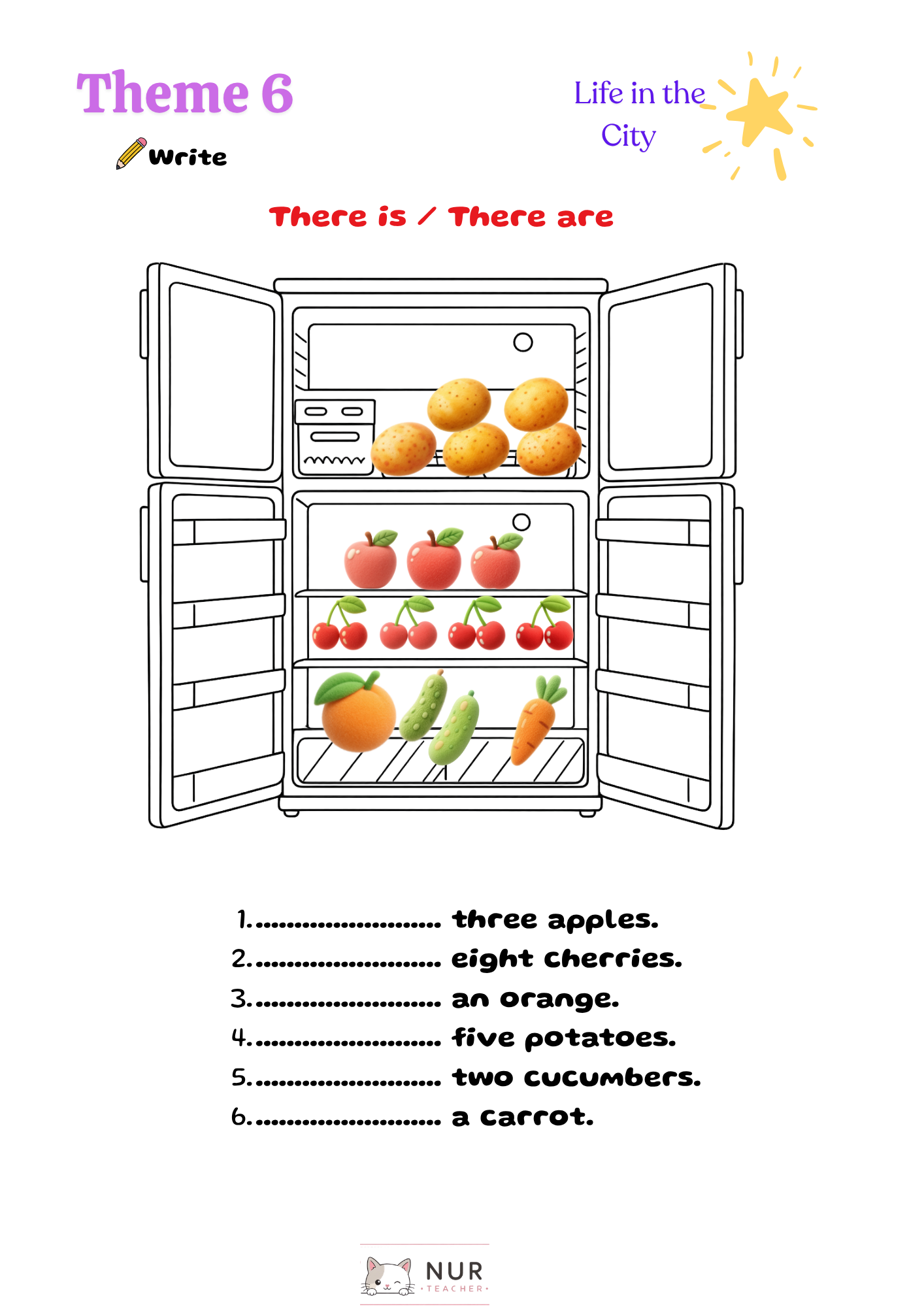 Theme 6 Worksheet Page 54