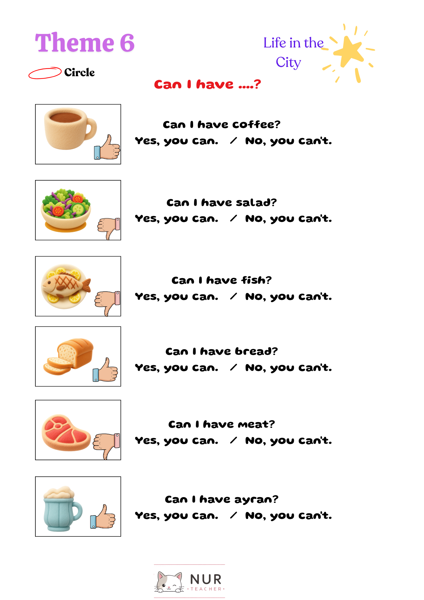 Theme 6 Worksheet Page 58