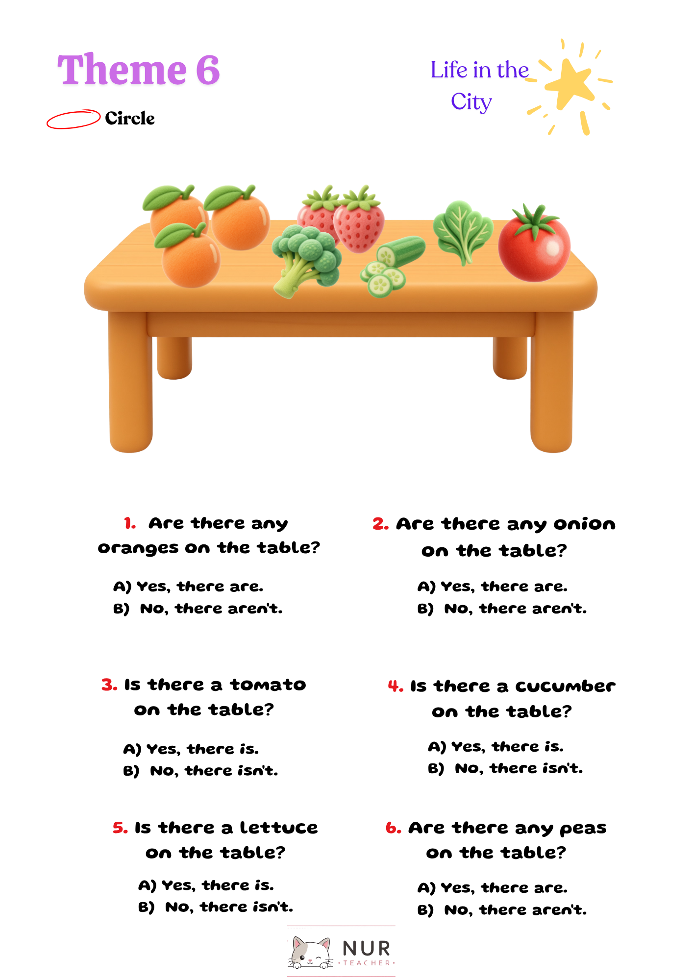 Theme 6 Worksheet Page 59